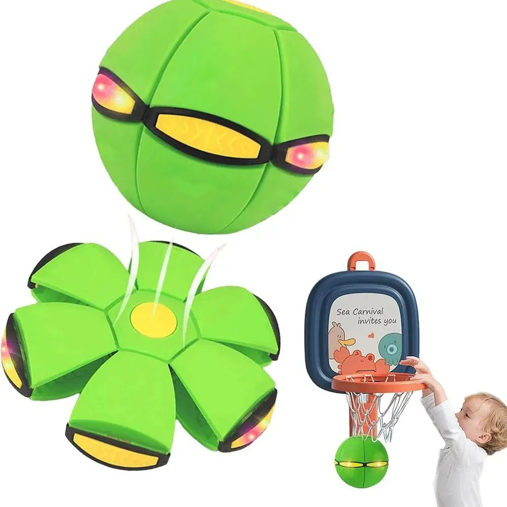 Ufo Stomp Rocket Launcher Magic Flying Saucer Bouncy Stomp Ball Interactive Toys Gift Outdoor Decompression Transformation Sport
