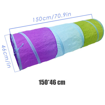 Portable Children's Tent Crawling Tunnel Kids Little House Play House Tipi Tent Indoor Toy Tube Baby Crawling Games Rainbow Tent