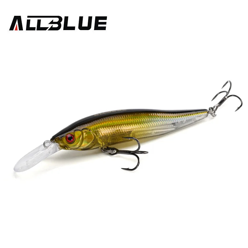 Allblue X Nanahan Deep Diving Minnow Lure 75mm 7g 0 To 2m Magnetic Slow Floating