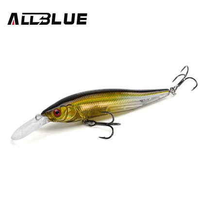 Allblue X Nanahan Deep Diving Minnow Lure 75mm 7g 0 To 2m Magnetic Slow Floating