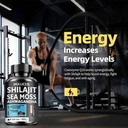 Sea Moss Shilajit Ashwagandha Capsules For Energy Immune Support Daily Wellness