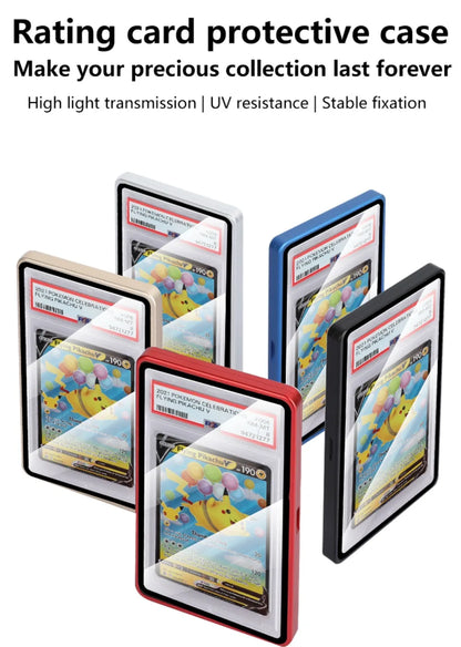 Aluminium Frame PSA/CGC Graded Cards Protector UV Protection Double-sided Glass Card Protective Case Transparent Durable