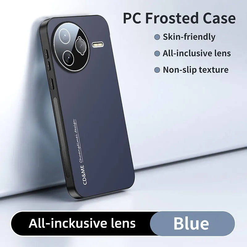 Luxury Shockproof AG Matte Case For XIAOMI POCO F7 Ultra F7 Pro Magnetic PC Frosted 360 Degree Bracket Stand Protective Cover