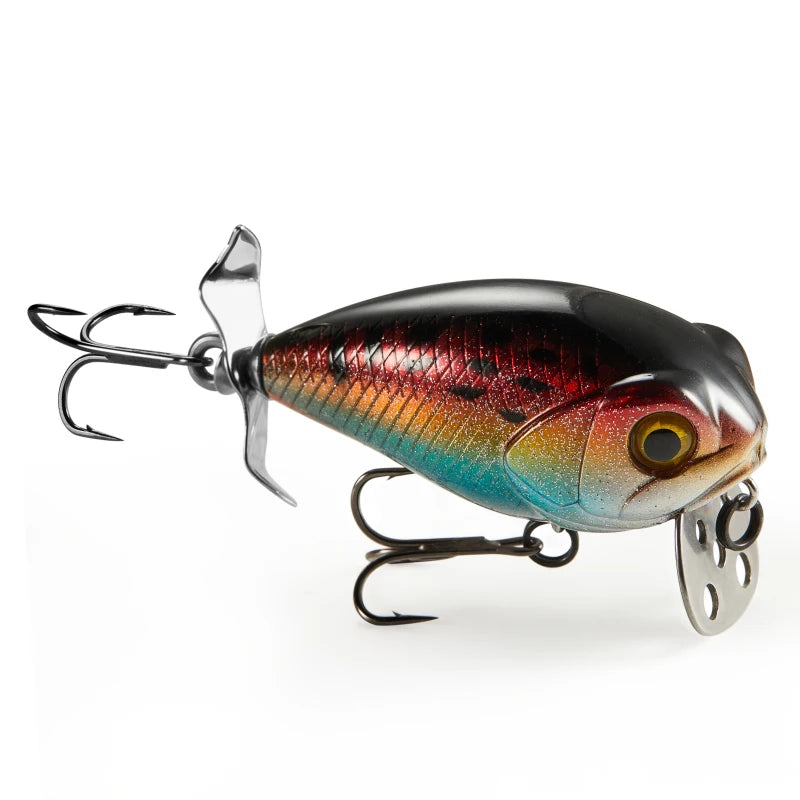 Lureholic 45mm 9g Bubble Trap Crank 45F Wobbling Action Floating Hard Bait