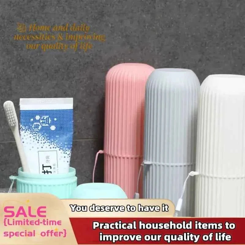 Travel Toothbrush Holder Cup Case Portable Dental Storage Box