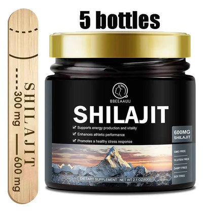 Beworths Shilajit Resin 60g 100 Percent Pure Non GMO Memory Energy Supplement