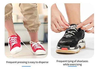 Press Lock Elastic Shoelaces 8mm Flat No Tie For Shoes Kids Adults