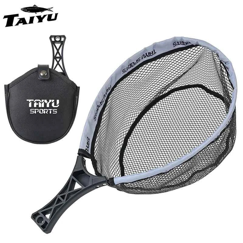 Taiyu Folding Small Fishing Net With Bag ABS Grip Integrated Hook Adhesive Net