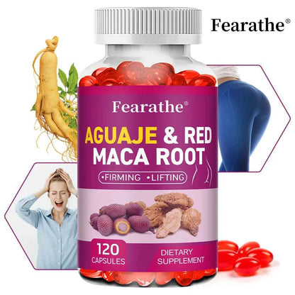 Aguaje Red Maca Root Extract For Buttocks Firming And Immune Health 120 Capsules