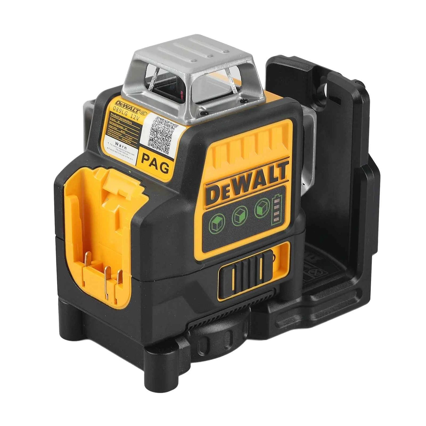 DEWALT DW089 12V Li-Ion Laser Level 12 Line 3×360°Vertical Horizontal Self Levelling Green Beam for Indoor Outdoor Building Work