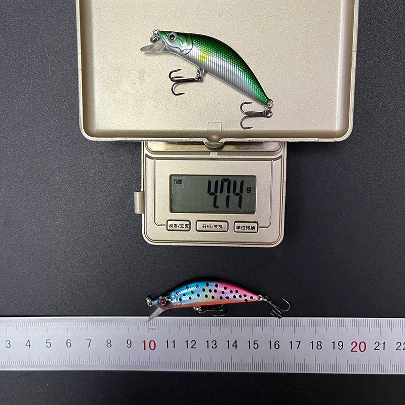 Trout Fishing Lures 50mm 4.5g Sinking Minnow Artificial Hard Bait