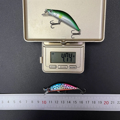 Trout Fishing Lures 50mm 4.5g Sinking Minnow Artificial Hard Bait