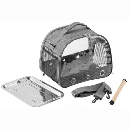 Foldable Portable Pet Backpack Carrier With Transparent Window For Small Pets