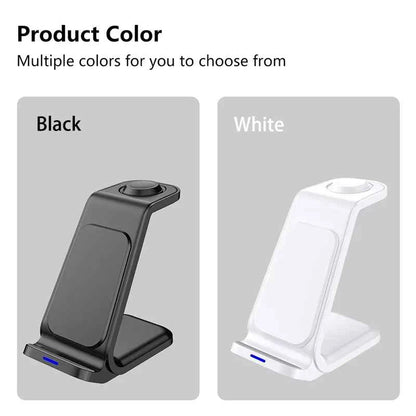 Desktop Universal 3 in 1 Wireless Charger 30W Fast Charger for iPhone
