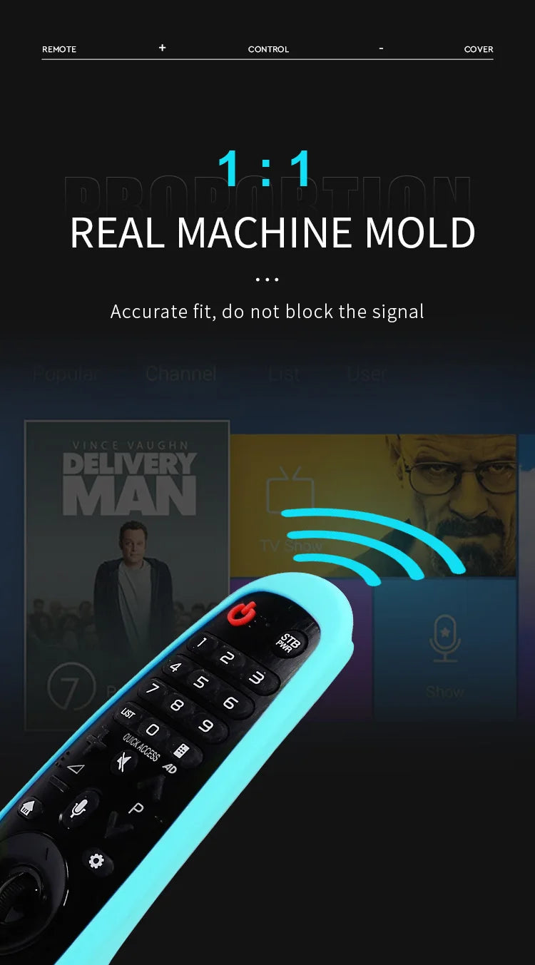 Soft Silicone Remote Control Case For LG Smart TV Magic AN-MR650A600 20GA 19BA Replacement Accessories