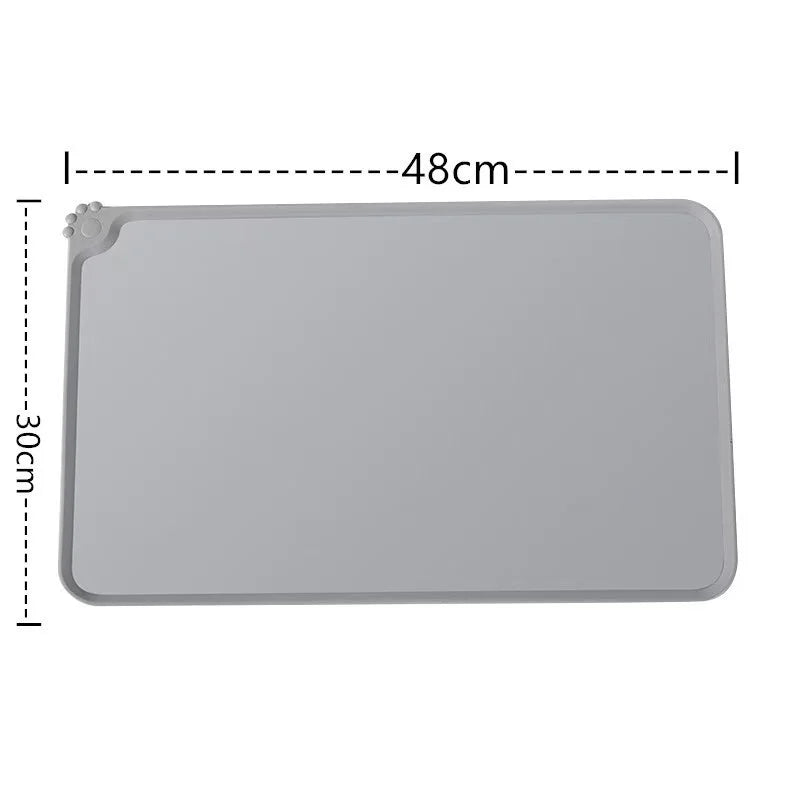 Silicone Pet Meal Mat Waterproof Anti-Slip Cat Food Mat Puppy Feeding Bowl Mat No Cleaning Required Pet Accessories