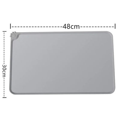 Silicone Pet Meal Mat Waterproof Anti-Slip Cat Food Mat Puppy Feeding Bowl Mat No Cleaning Required Pet Accessories