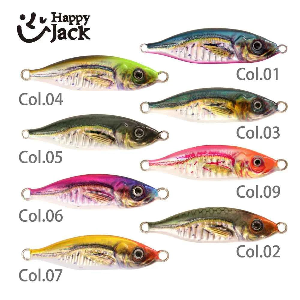 HappyJack Metal Jig 7G 10G 15G 20G 30G Slow Jig Sea Fishing Lure For Trout