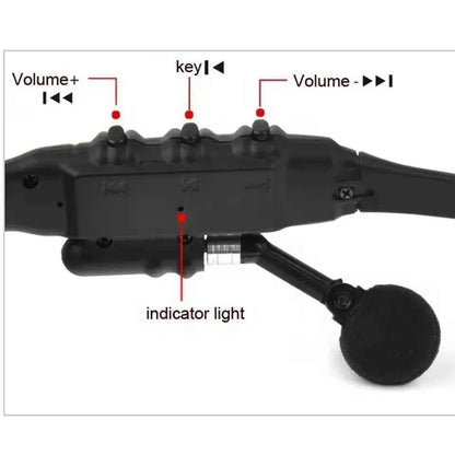 Wireless Earphones Headset With Mic Glasses Sunglasses Driving Noise Reduction