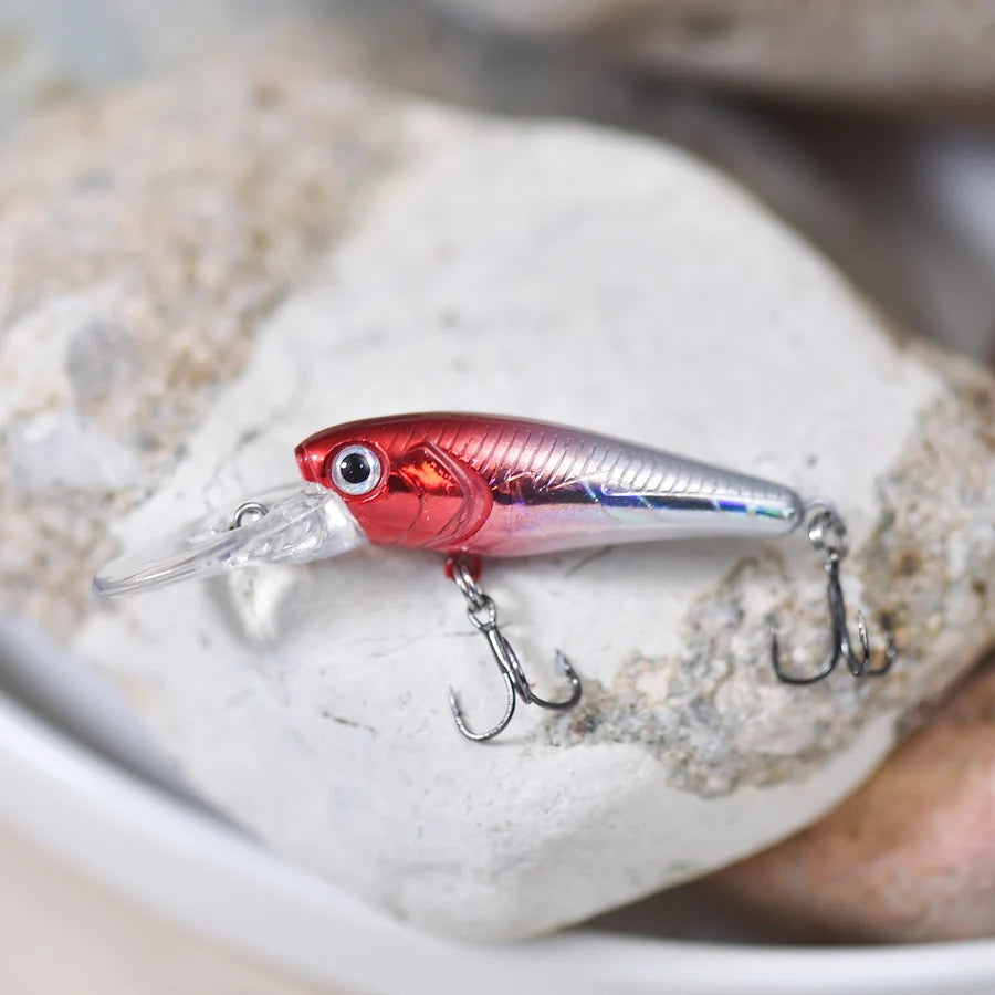 Floating Minnow Lure 40mm 3g Carp Perch Crankbait Wobblers Fishing Tackle