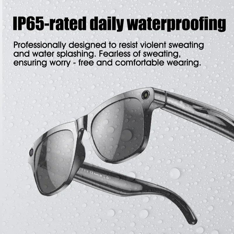 For Xiaomi 4K AI Smart Glasses Chat GPT HD Camera Bluetooth Call Voice Assistant Music Player Translate Photochromic Glasses