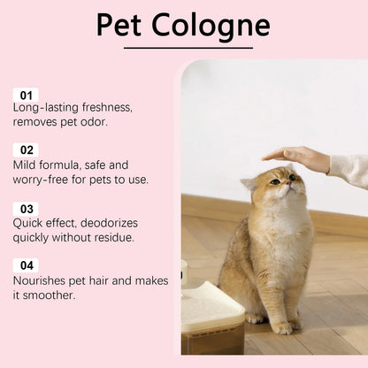 YEGBONG Pet Cologne It emits the Scent of Baby Powder, Keeps Pets Fresh and Pleasant for a Long Time, and Avoids Odor