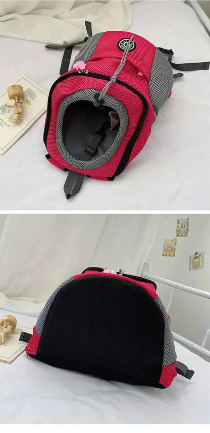 Breathable Pet Backpack For Small Dogs And Cats Portable Travel Bag