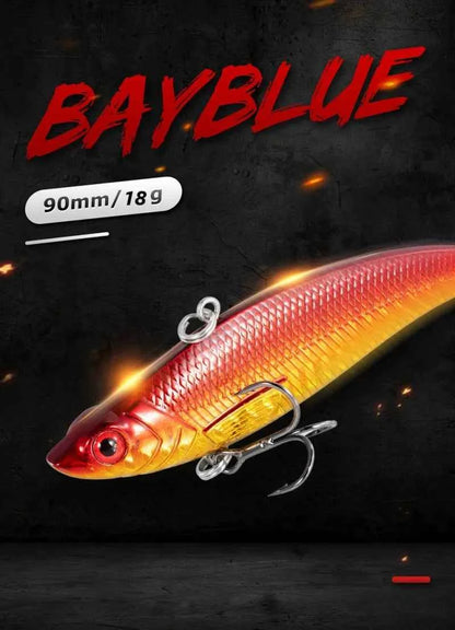 Tsuyoki Ice Fishing Lure 90mm 18g Sinking Vib Lures Wobblers Rattlin Vika 90S