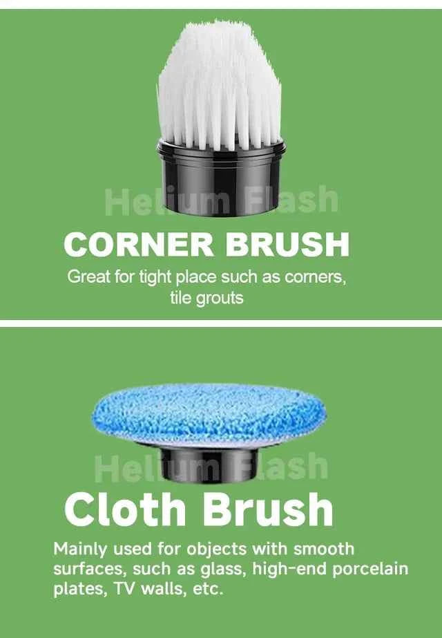 Household Cordless Spin Scrubber Multipurpose Cleaning Brush  Kitchen Gadgets Hair Brushes Bathroom Broom Toilet Electric Mops