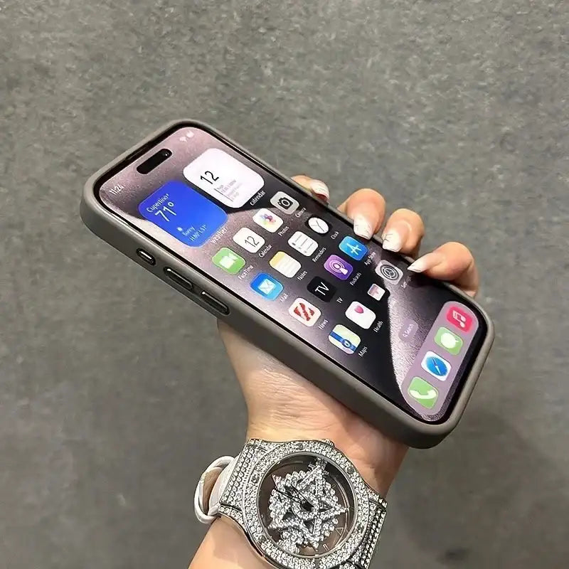 Luxury Magnetic Shockproof Phone Case For iPhone 16 15 14 13 12 11 17 Pro Max For Magsafe Funda Stand Glass Lens Protector Cover