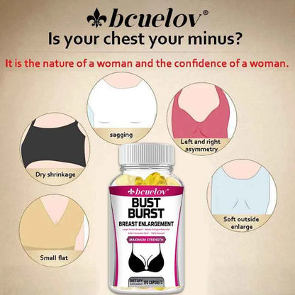 Natural Pueraria 1000 Mg Supplement for Breast Firmness and Elasticity