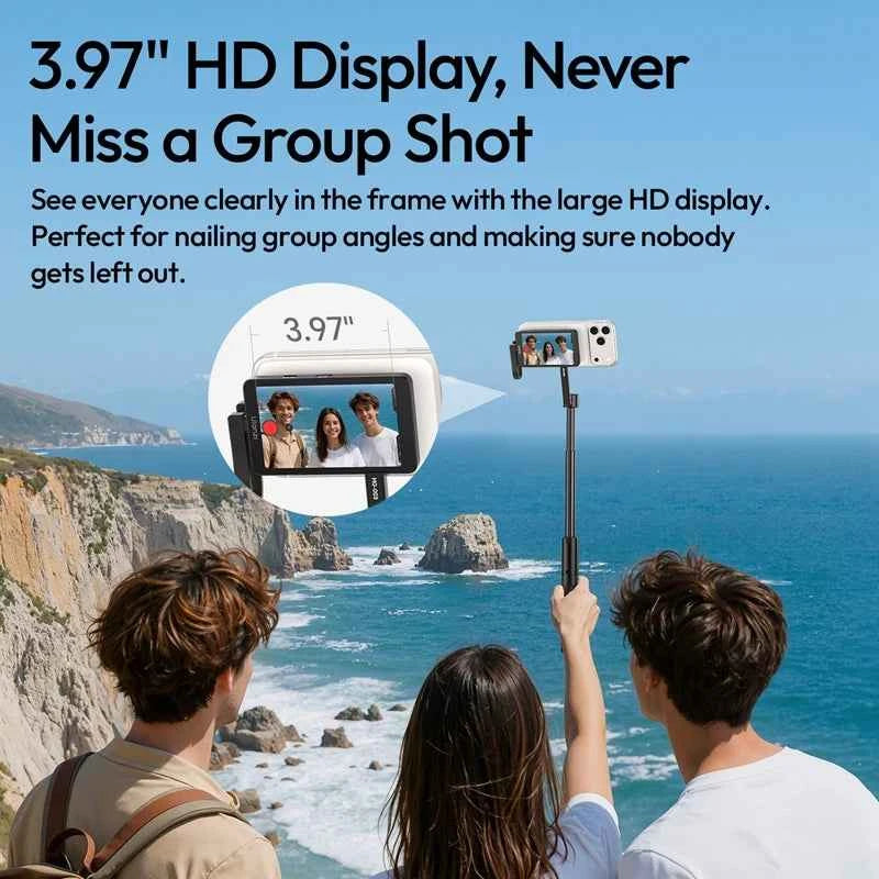 Ulanzi VM1 Vlog Selfie Monitor Screen for iPhone 17 16 15 Selfie Monitor Screen with Magnetic Ring Livestreaming Vlog Shots