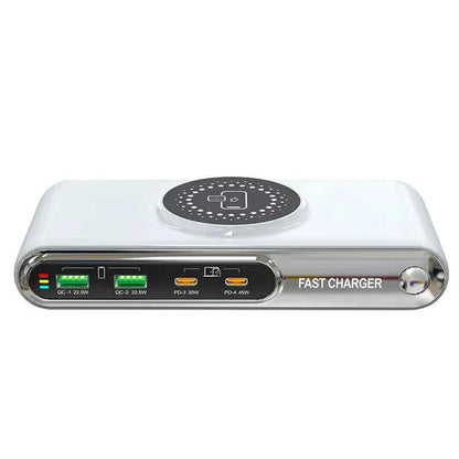 72W 4 Port USB C PD QC Fast Charger Wireless Charging For Phone