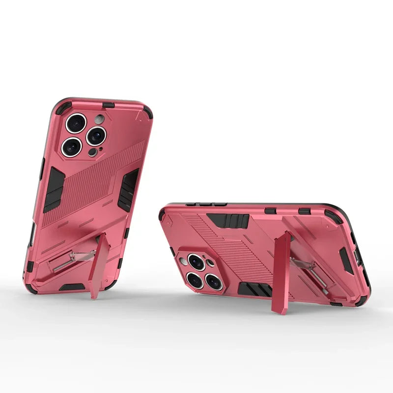 Armor Shockproof Protective Magnetic Holder Case For iPhone 16 Pro Max 15 14 12 13 11 Pro Max 15 14 16 Plus 13 12 Mini Cover