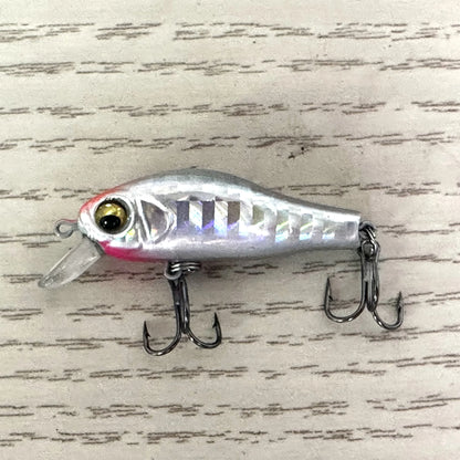 Luya Bait Boxed Minnow Lure One Piece Diving Floating Freshwater 2.2g Black