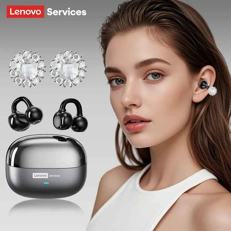 Lenovo LE302 OWS Ear Clip Wireless Earphones Low Latency Bluetooth Headphones