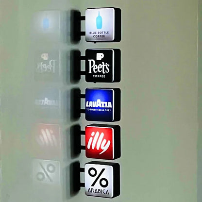 Coffee Shop Magnetic Fridge Sticker | Luminous Light Box Style – Convenience Store Sign Vibe, Creative Home Decor