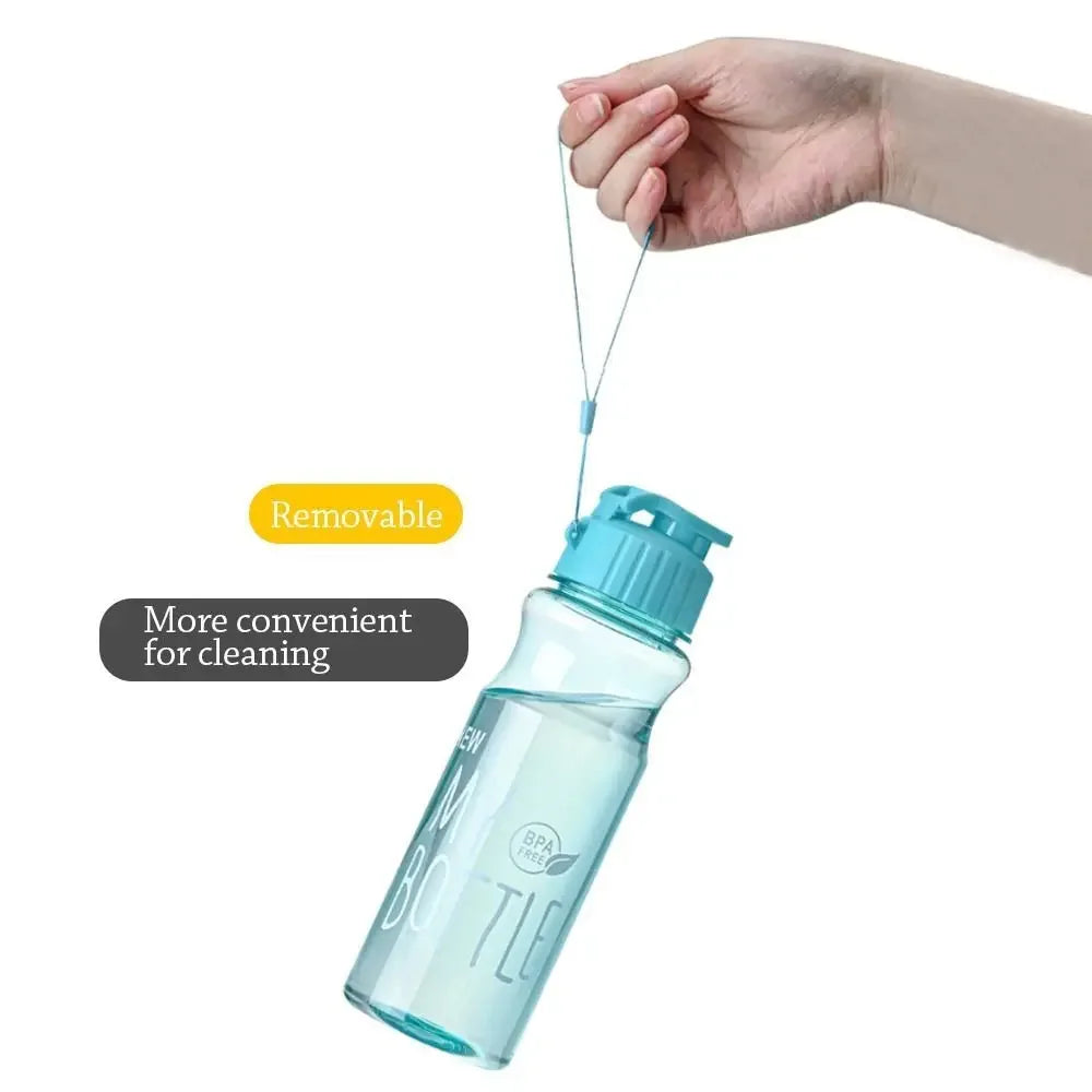 650ml Water Bottle Outdoor Color Transparent Cold Water Cup Large Capacity Gift Plastic Sports Kettle Portable And Compact