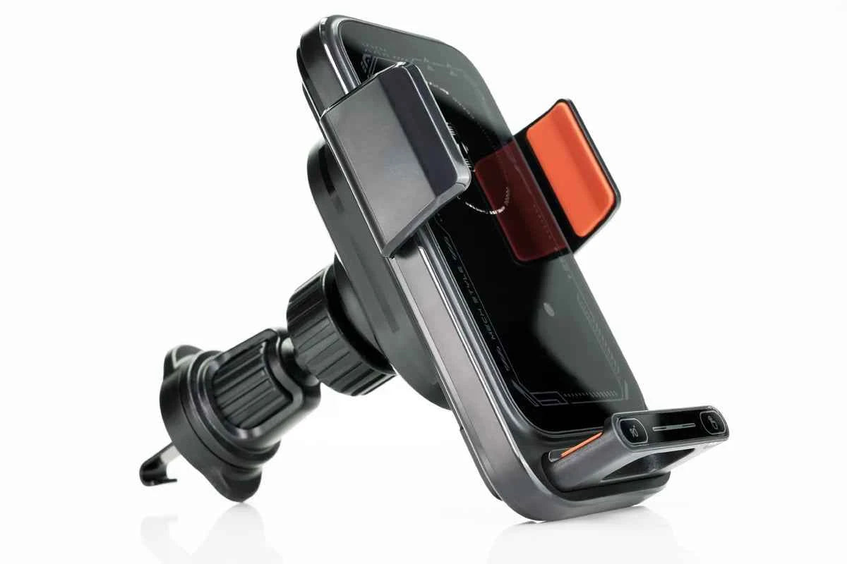 15W Wireless And Wired Car Charger Holder Qi Certified With Auto Sensing Release