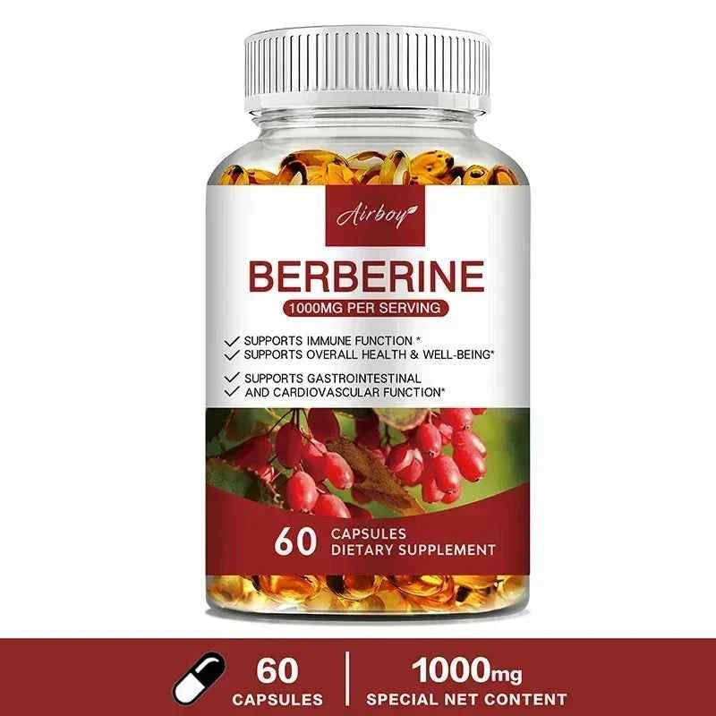 Berberine Capsules For Immune Support Digestion Energy And Anti Aging