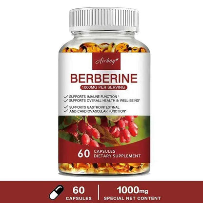 Berberine Capsules For Immune Support Digestion Energy And Anti Aging