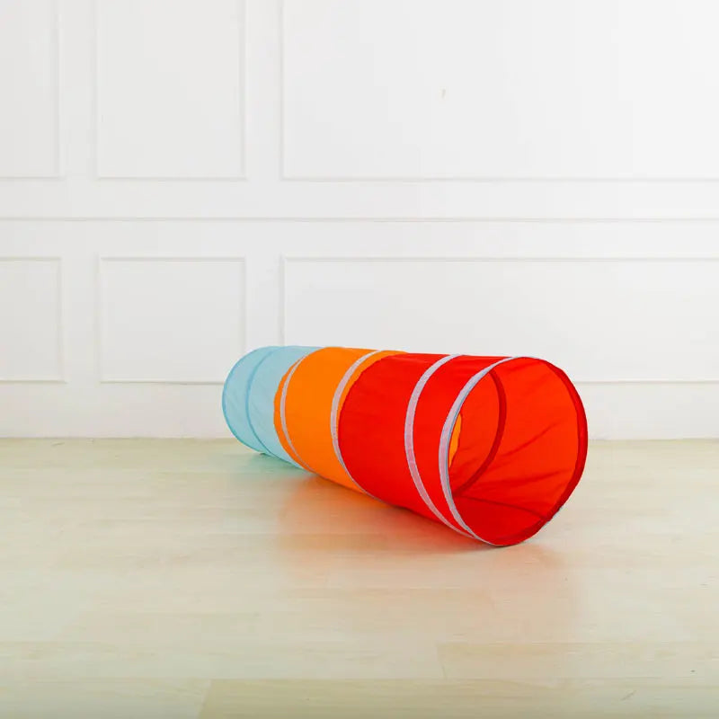 Portable Children's Tent Crawling Tunnel Kids Little House Play House Tipi Tent Indoor Toy Tube Baby Crawling Games Rainbow Tent