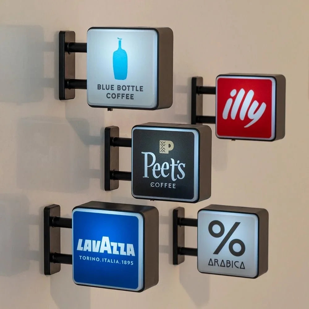 Coffee Shop Magnetic Fridge Sticker | Luminous Light Box Style – Convenience Store Sign Vibe, Creative Home Decor