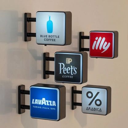 Coffee Shop Magnetic Fridge Sticker | Luminous Light Box Style – Convenience Store Sign Vibe, Creative Home Decor