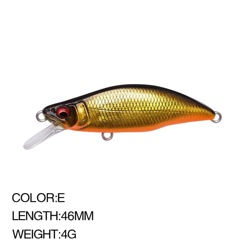 Sinking Minnow Lure 6cm 6.5g Wobbler Jerkbait Bass Sea Fishing Crankbait