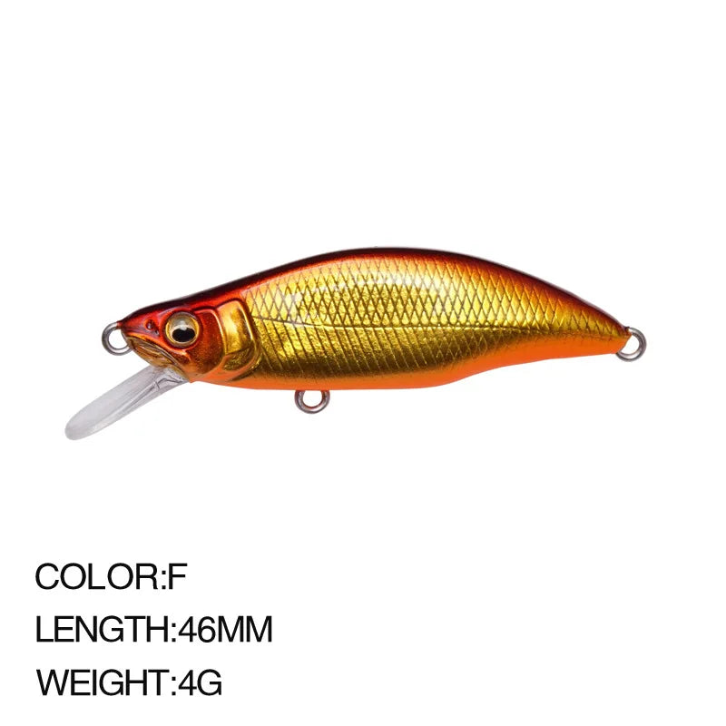 Sinking Minnow Lure 6cm 6.5g Wobbler Jerkbait Bass Sea Fishing Crankbait