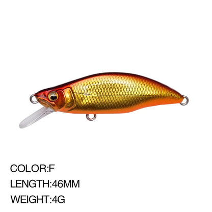 Sinking Minnow Lure 6cm 6.5g Wobbler Jerkbait Bass Sea Fishing Crankbait