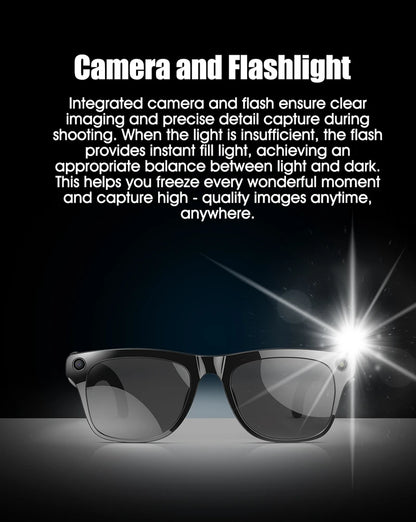 For Xiaomi 4K AI Smart Glasses Chat GPT HD Camera Bluetooth Call Voice Assistant Music Player Translate Photochromic Glasses