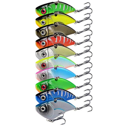 Sinking Vibration Fishing Lure 5.3cm 14.5g Hard Crankbait for Bass Sea