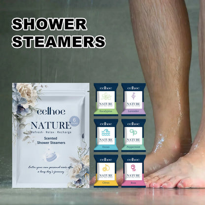 EELHOE Shower Steamer Tablets Nourishing Spa Bath 6 Pack Odor Elimination